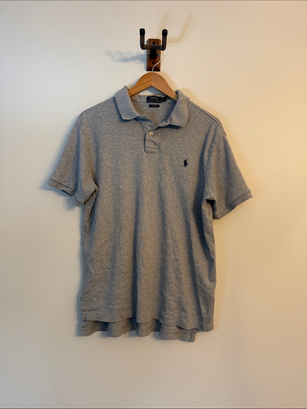 Polo By Ralph Lauren Medium Grey Short-Sleeve Polo Shirt